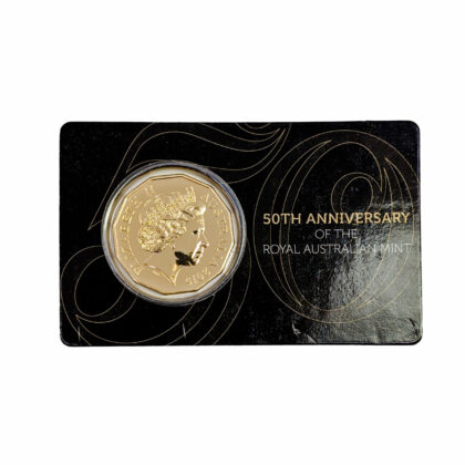 2015 50th Anniversary of Royal Australian Mint 50c Gold Plated Uncirculated Coin #68407