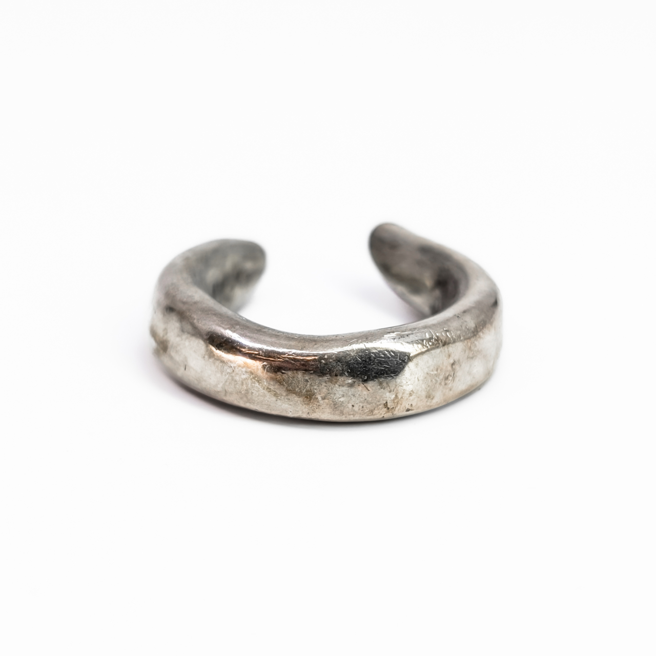 Handmade Sterling Silver Ring - Open Rustic Design - Size Q #68545 Handmade Sterling Silver Ring - Open Rustic Design - Size Q #68545 - Image 5