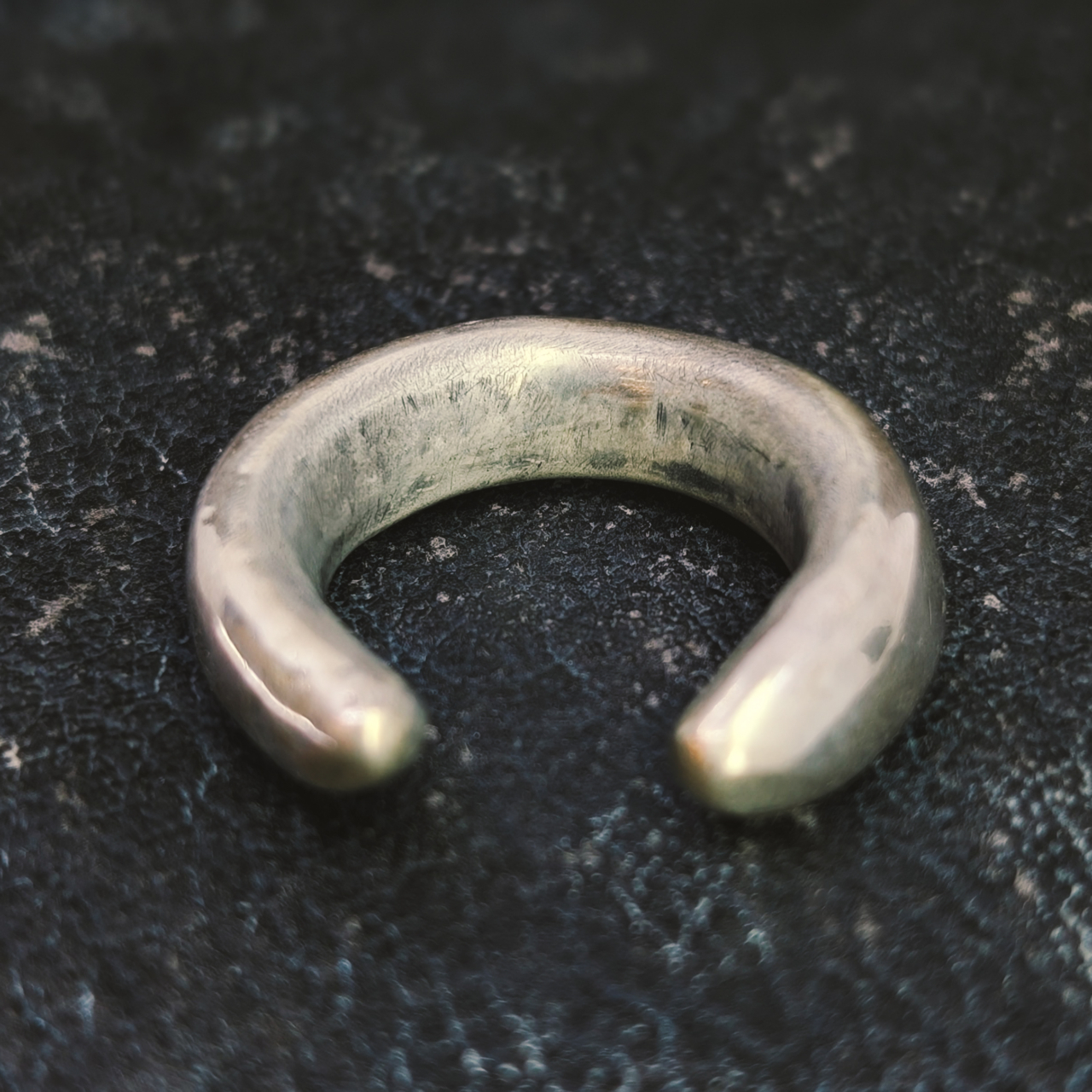 Handmade Sterling Silver Ring - Open Rustic Design - Size Q #68545 Handmade Sterling Silver Ring - Open Rustic Design - Size Q #68545 - Image 4