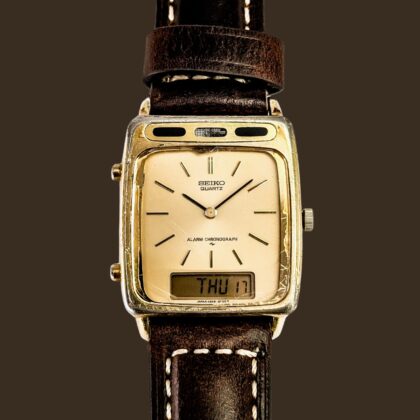 Vintage Seiko H249-5020 Alarm Chronograph Quartz Watch #67949