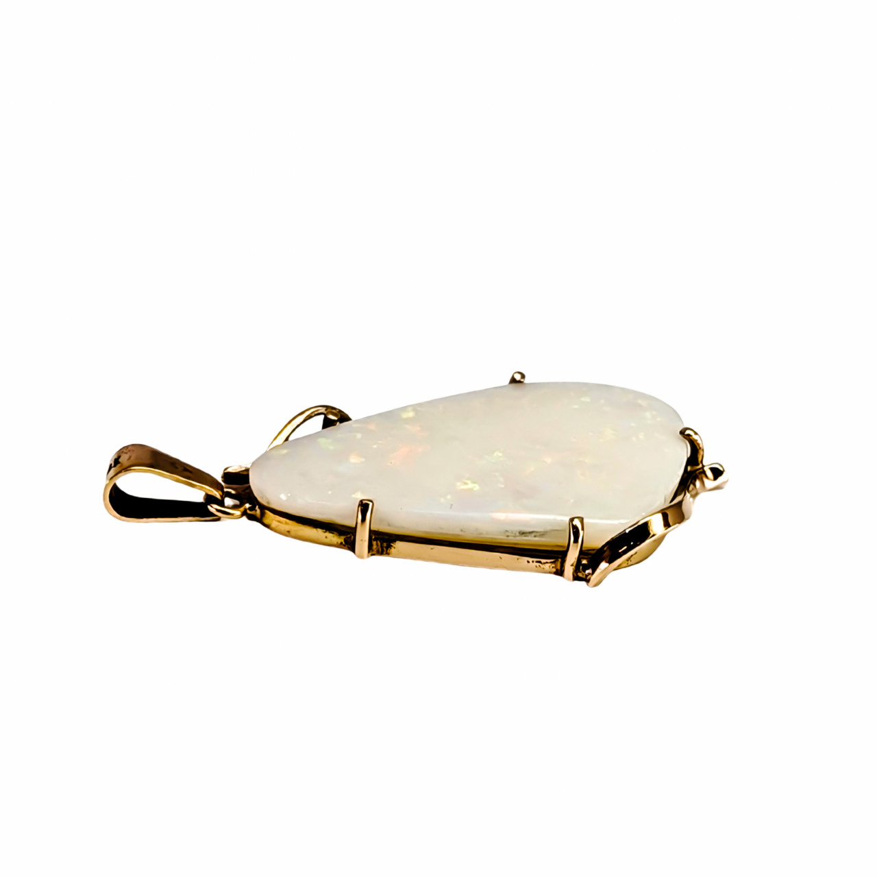 14ct Yellow Gold Solid Opal Pendant #67992 14ct Yellow Gold Solid Opal Pendant #67992 - Image 2