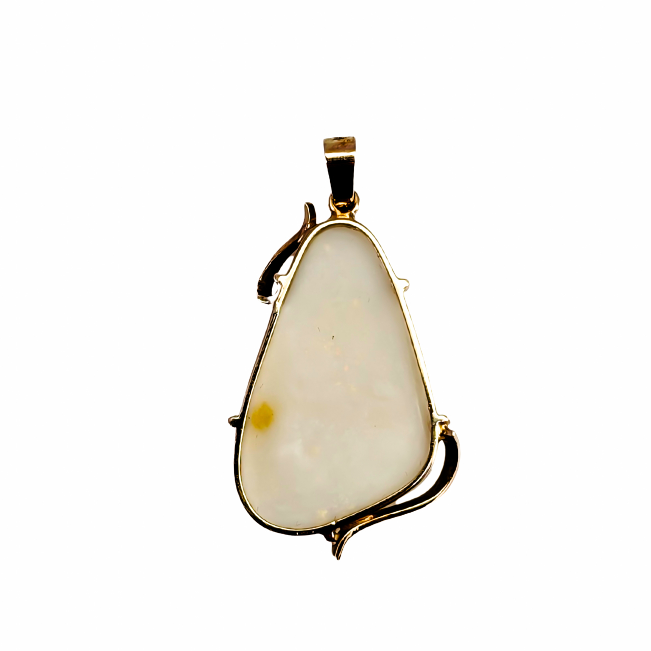 14ct Yellow Gold Solid Opal Pendant #67992 14ct Yellow Gold Solid Opal Pendant #67992 - Image 7