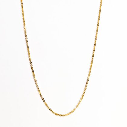 18ct Yellow Gold Cable Link Chain – 60cm #68582