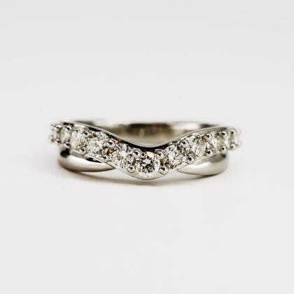 14ct White Gold Diamond Ring – 0.55ct TDW – Valued at $3700 #68152