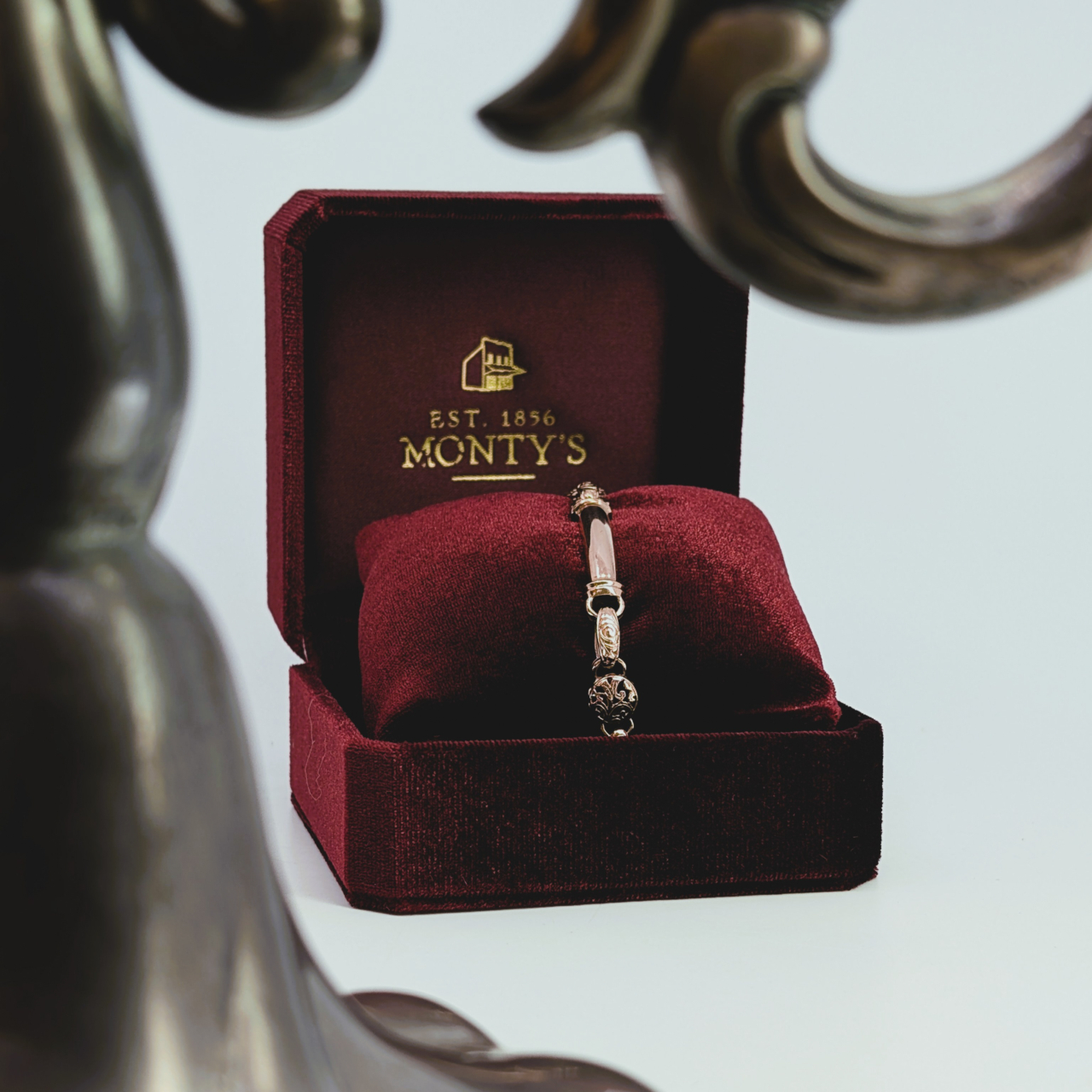 9ct Rose Gold Engraved Link Bracelet 18cm #68581 9ct Rose Gold Engraved Link Bracelet 18cm #68581 - Image 2