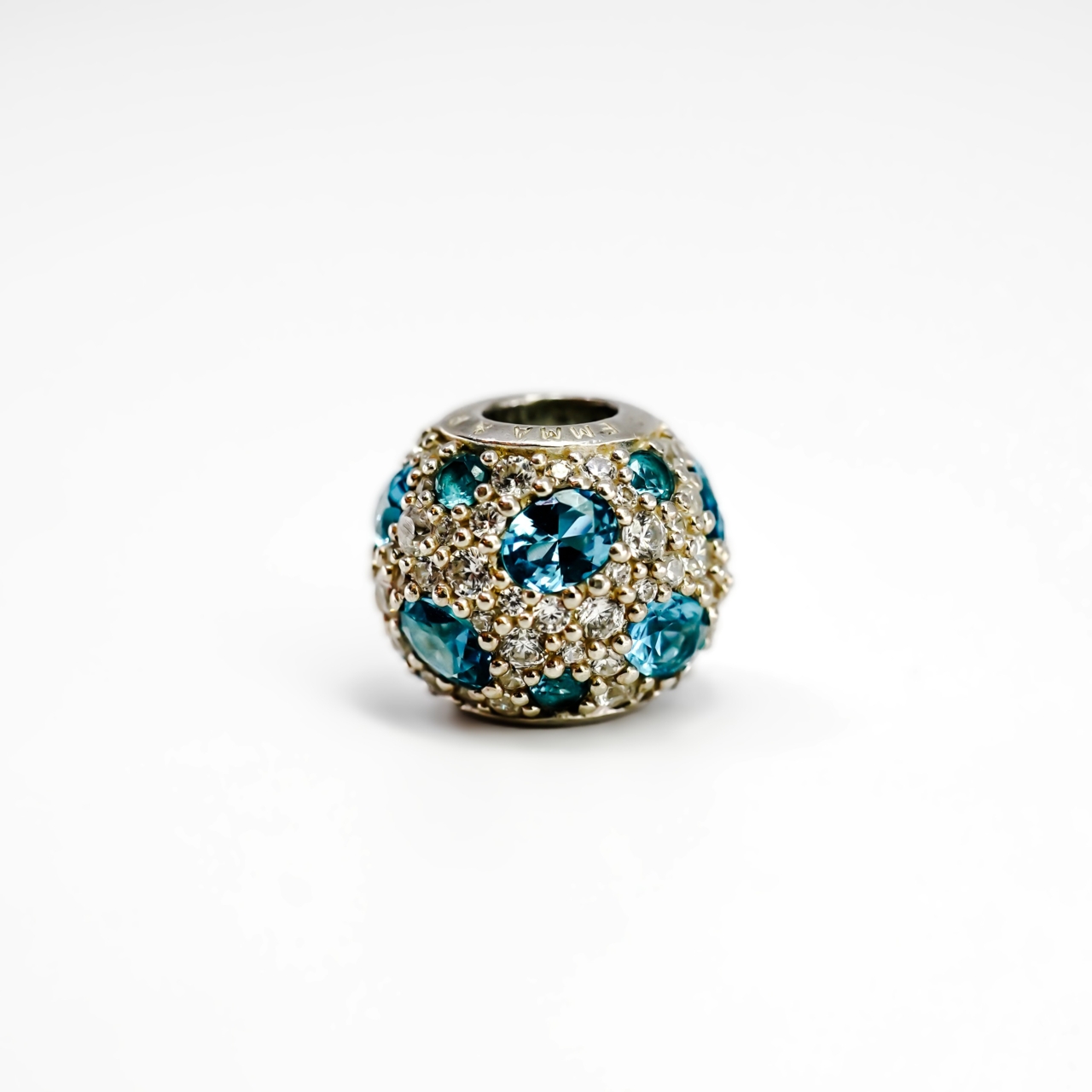 Emma & Roe Sterling Silver Cubic Zirconia Charm Bead #68763-1 Emma & Roe Sterling Silver Cubic Zirconia Charm Bead #68763-1 - Image 3