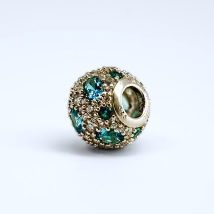 Emma & Roe Sterling Silver Cubic Zirconia Charm Bead #68763-1