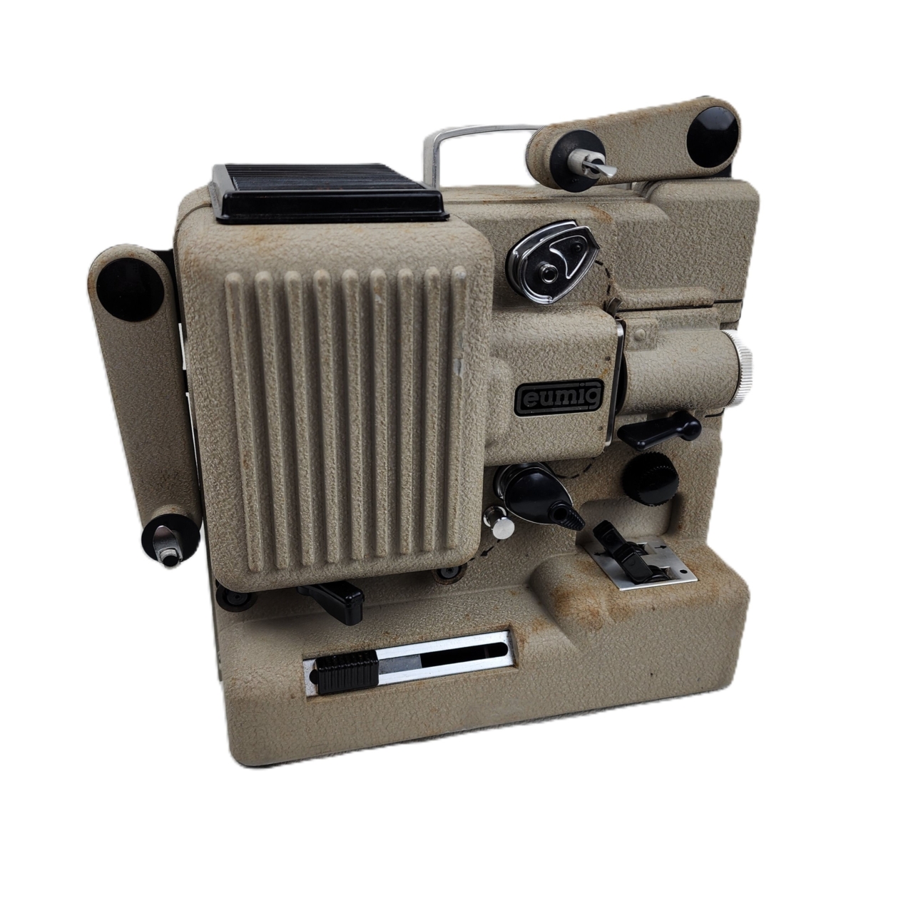 Eumig Wien P8 M Vintage 8mm Film Projector with Box & Accessories #61939 Eumig Wien P8 M Vintage 8mm Film Projector with Box & Accessories #61939