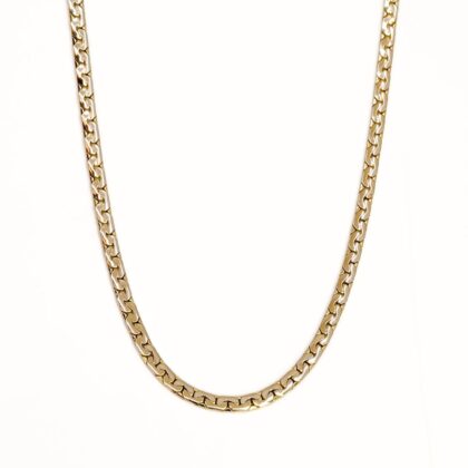 Gold-Plated Adjustable Necklace & Pendant Set – 65 to 70cm – 45.6g Necklace 5.5mm Wide #68683