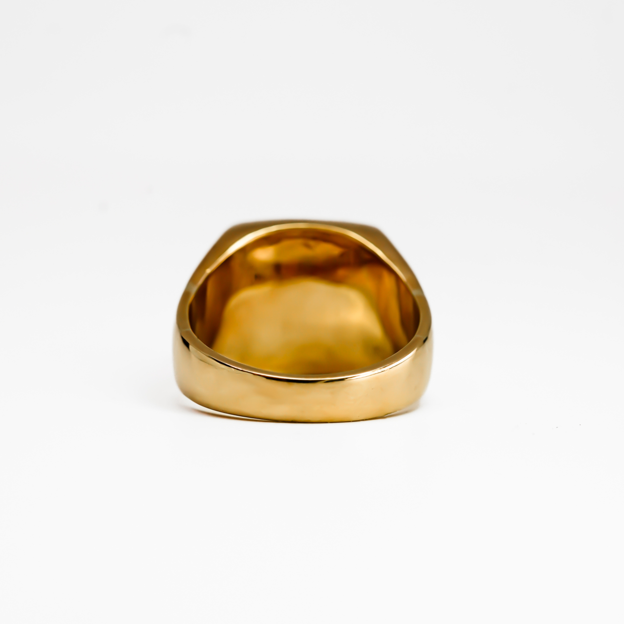 Heavy Solid 9ct Yellow Gold Military Style Signet Ring – Size Z+6 #67853 Heavy Solid 9ct Yellow Gold Military Style Signet Ring – Size Z+6 #67853 - Image 9