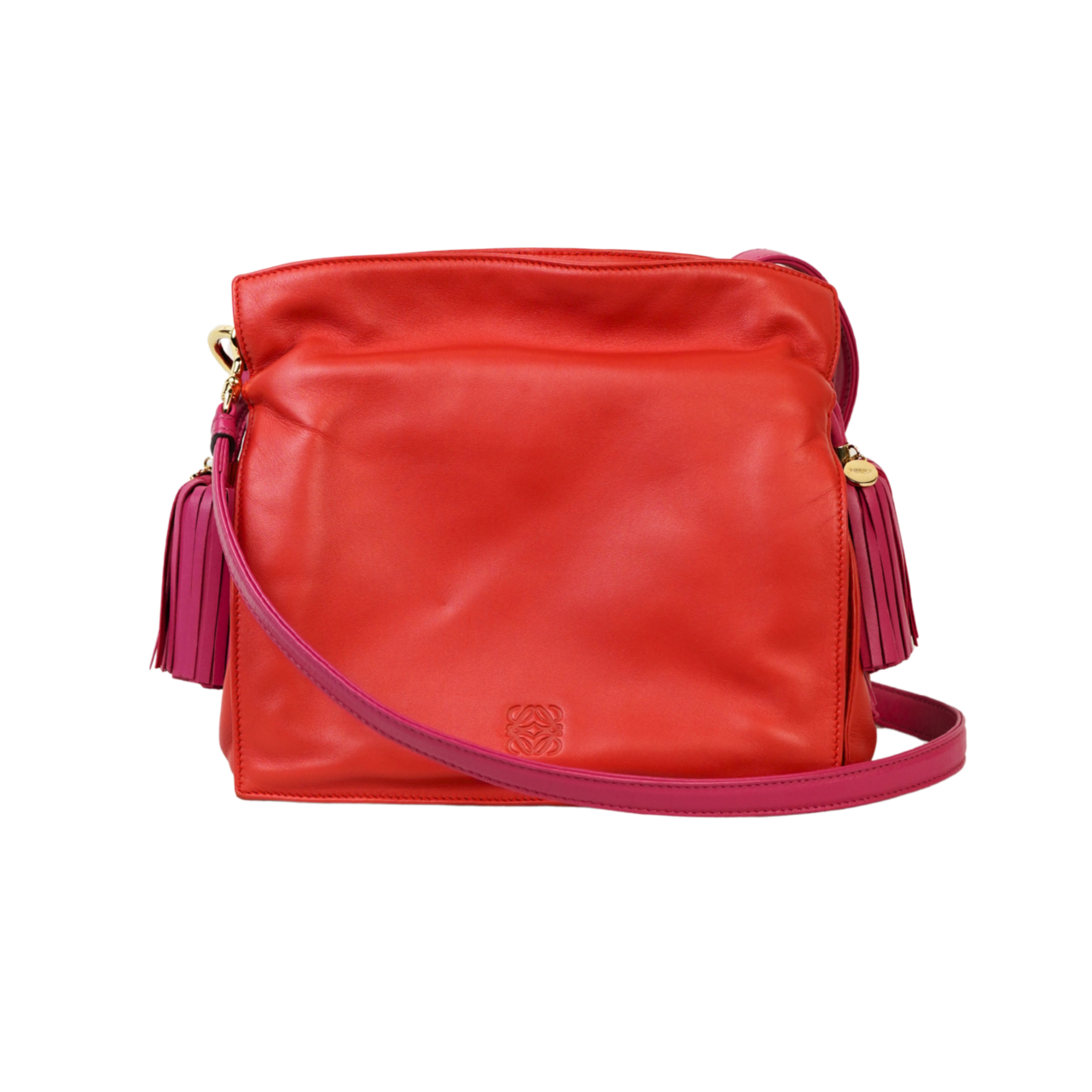 Loewe Flamenco 22 Bag With Tag & Dust Bag - Red #68471 Loewe Flamenco 22 Bag With Tag & Dust Bag - Red #68471