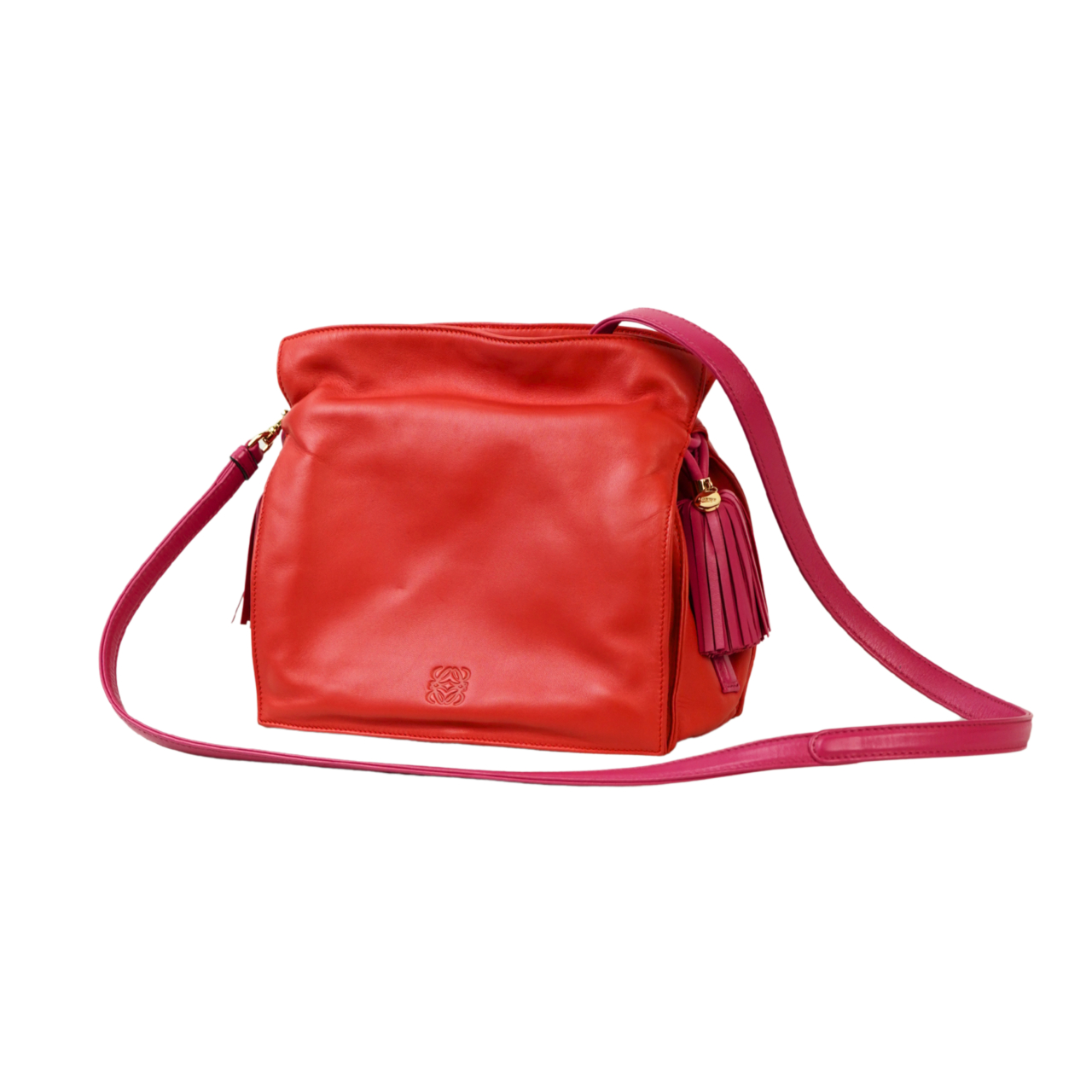 Loewe Flamenco 22 Bag With Tag & Dust Bag - Red #68471 Loewe Flamenco 22 Bag With Tag & Dust Bag - Red #68471 - Image 3