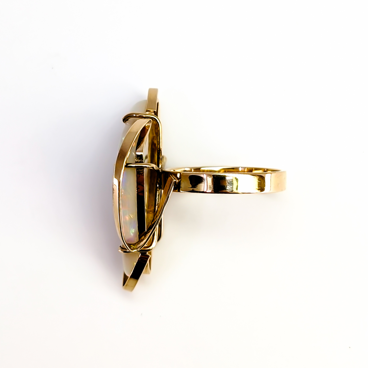 14ct Yellow Gold Opal Ring – Valued at $3315 – Size P 1/2 #68000 14ct Yellow Gold Opal Ring – Valued at $3315 – Size P 1/2 #68000 - Image 5