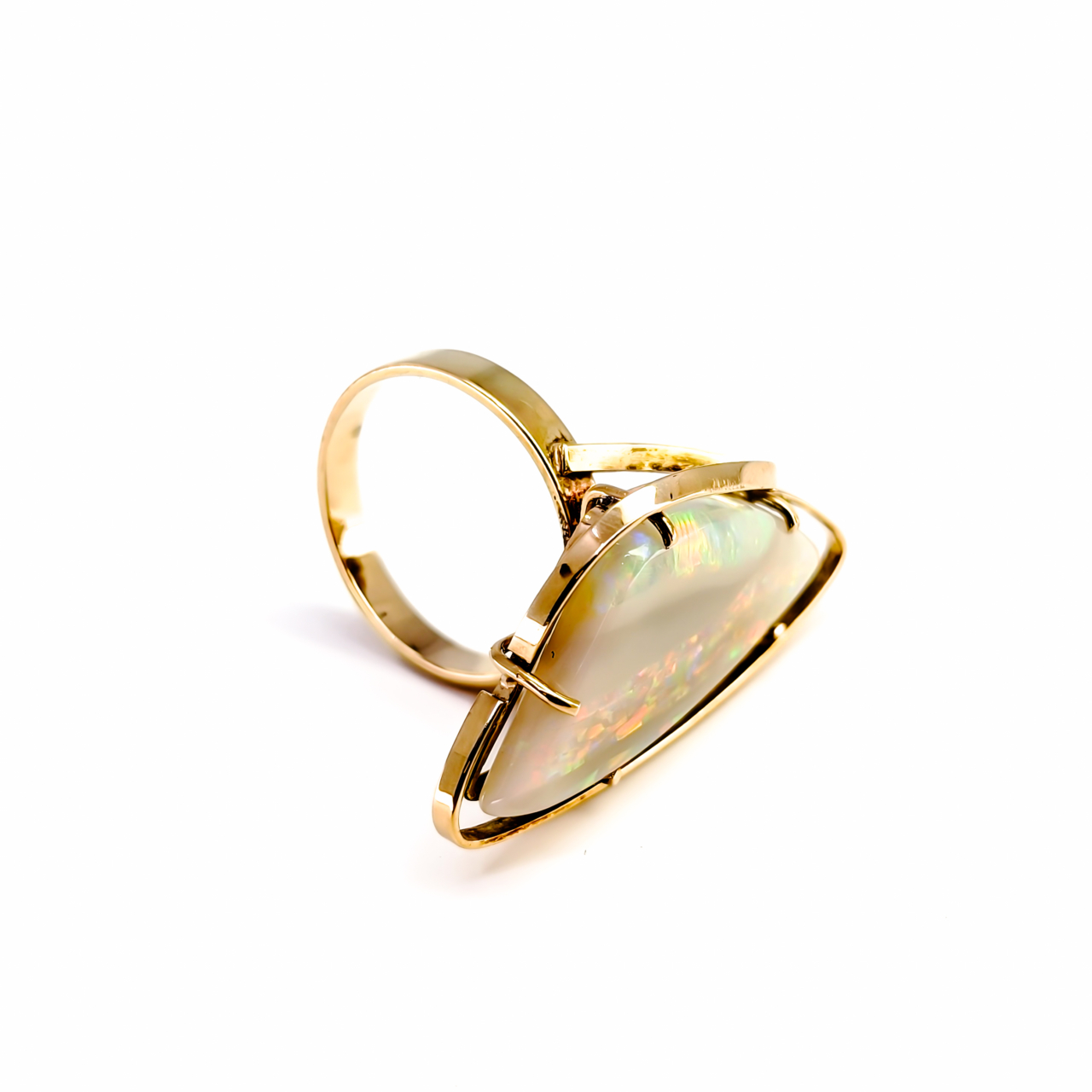 14ct Yellow Gold Opal Ring – Valued at $3315 – Size P 1/2 #68000 14ct Yellow Gold Opal Ring – Valued at $3315 – Size P 1/2 #68000 - Image 6