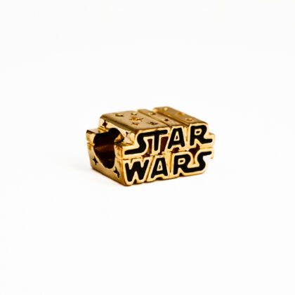 Pandora 14ct Gold Plated Star Wars Logo Charm #67757-8