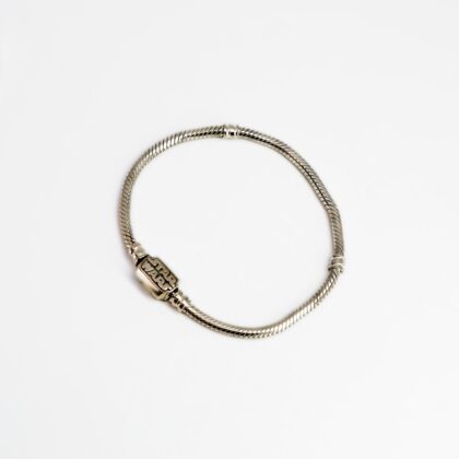 Pandora Sterling Silver Star Wars Logo Snake Chain Bracelet #67757