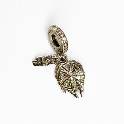 Pandora Sterling Silver Star Wars Millennium Falcon Dangle Charm #67757-2