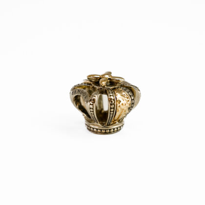 Pandora Sterling Silver and 14ct yellow Gold Regal Crown Charm #67757-17