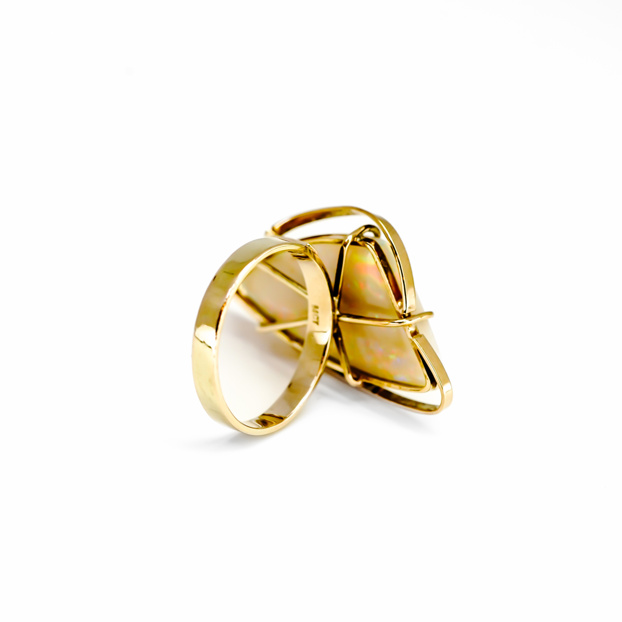 14ct Yellow Gold Opal Ring – Valued at $3315 – Size P 1/2 #68000 14ct Yellow Gold Opal Ring – Valued at $3315 – Size P 1/2 #68000 - Image 10