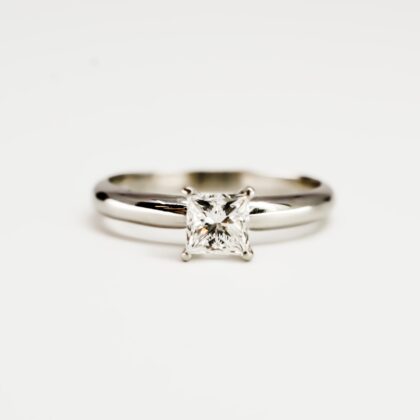 14ct White Gold 1.02ct F/SI2 Diamond Engagement Ring with GIA #67559