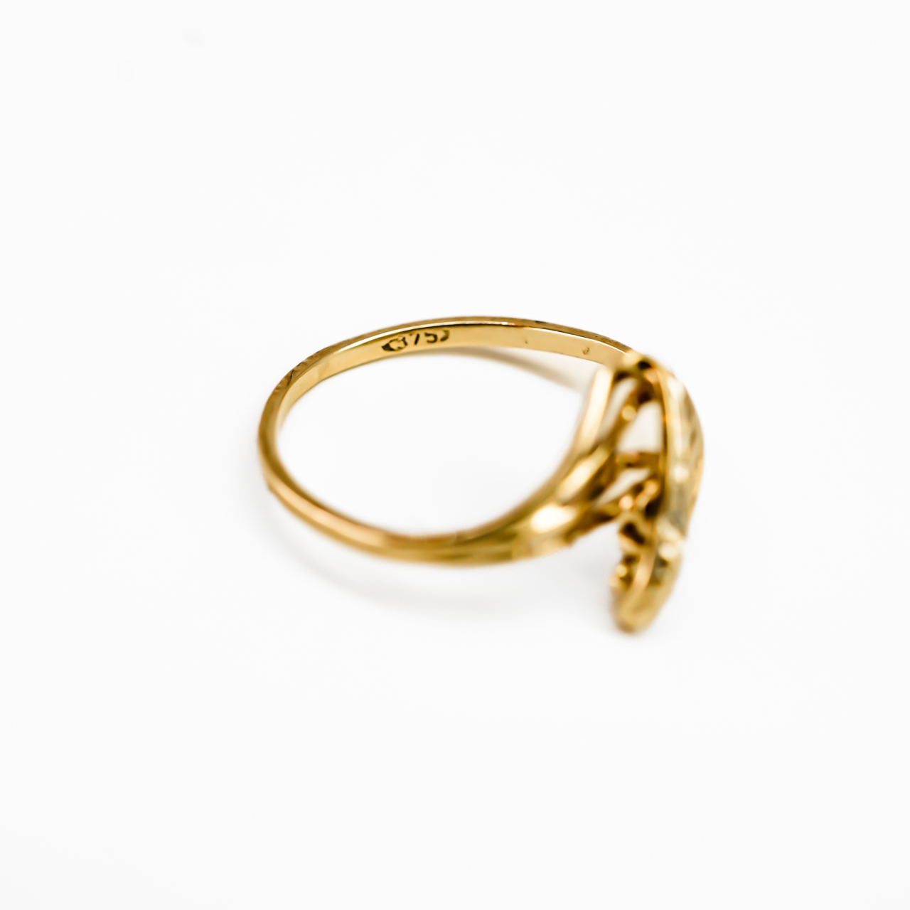 9ct Yellow Gold Ring - Size F - Swirling Design #68695 9ct Yellow Gold Ring - Size F - Swirling Design #68695 - Image 5