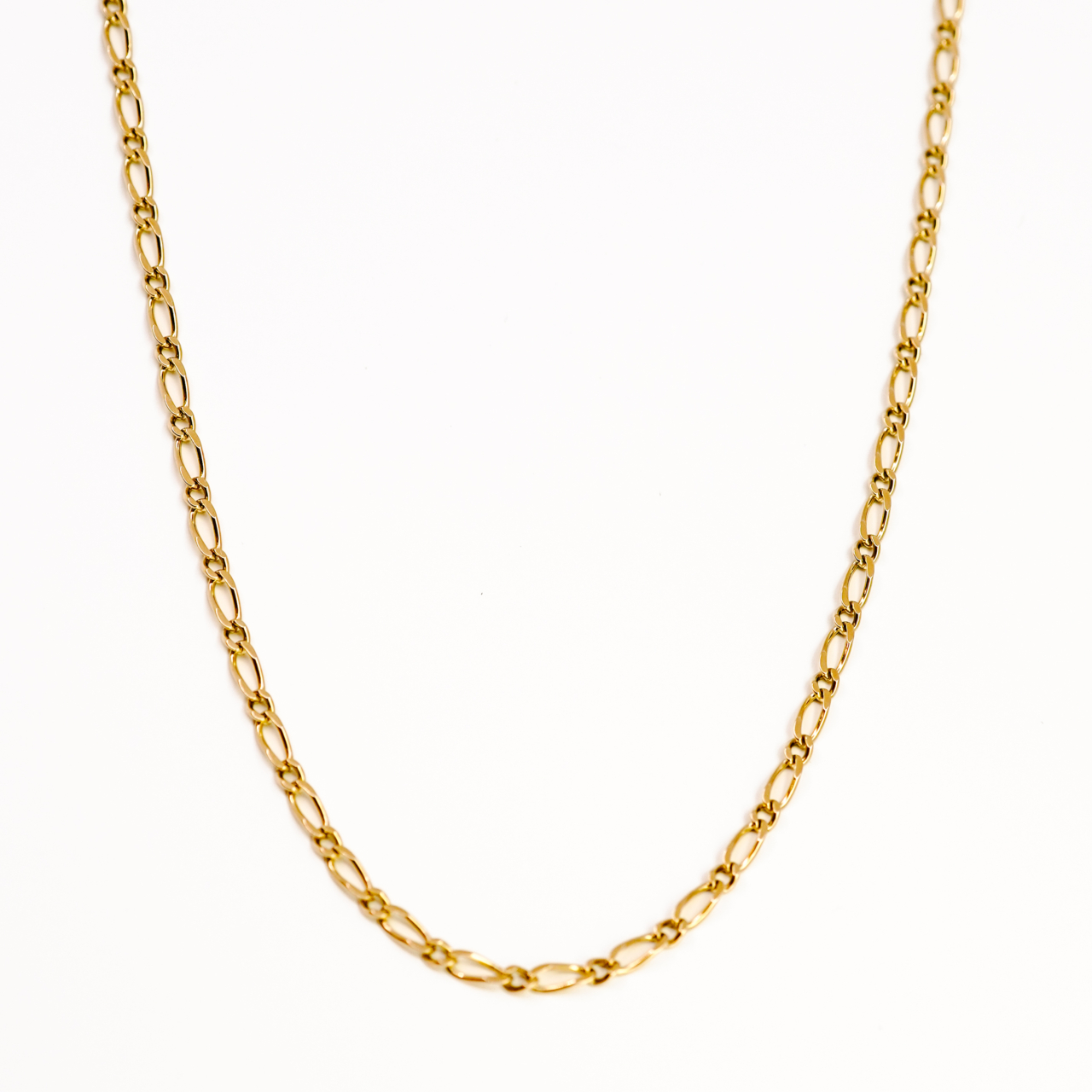 9ct Yellow Gold 1-1 Figaro Chain Necklace 48cm – 3mm Wide #68693