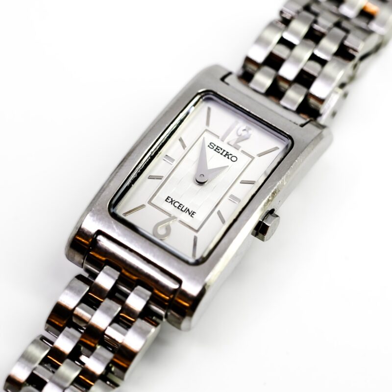 Seiko Exceline Rectangular Quartz Watch 1F20-0AN0 – 17mm Case – 16cm ...