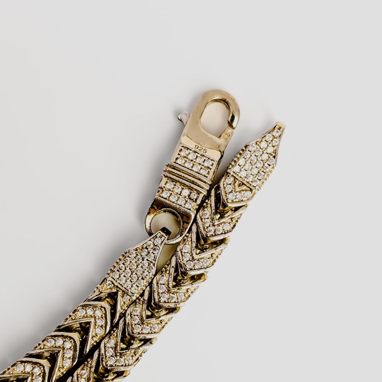 Sterling Silver Large Gem-Set Box Chain – 56cm – 82.0g – 5.3mm Wide #68498 Sterling Silver Large Gem-Set Box Chain – 56cm – 82.0g – 5.3mm Wide #68498 - Image 5