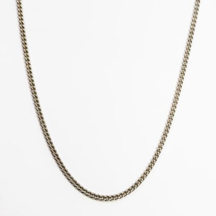 Sterling Silver Round-Curb Link Chain 10.9gr 51cm (2.7mm Wide Link) #68463