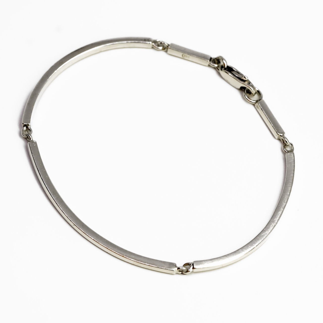 Sterling Silver Segmented Link Bracelet – 17cm #67533 Sterling Silver Segmented Link Bracelet – 17cm #67533 - Image 3