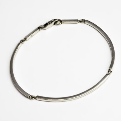 Sterling Silver Segmented Link Bracelet – 17cm #67533