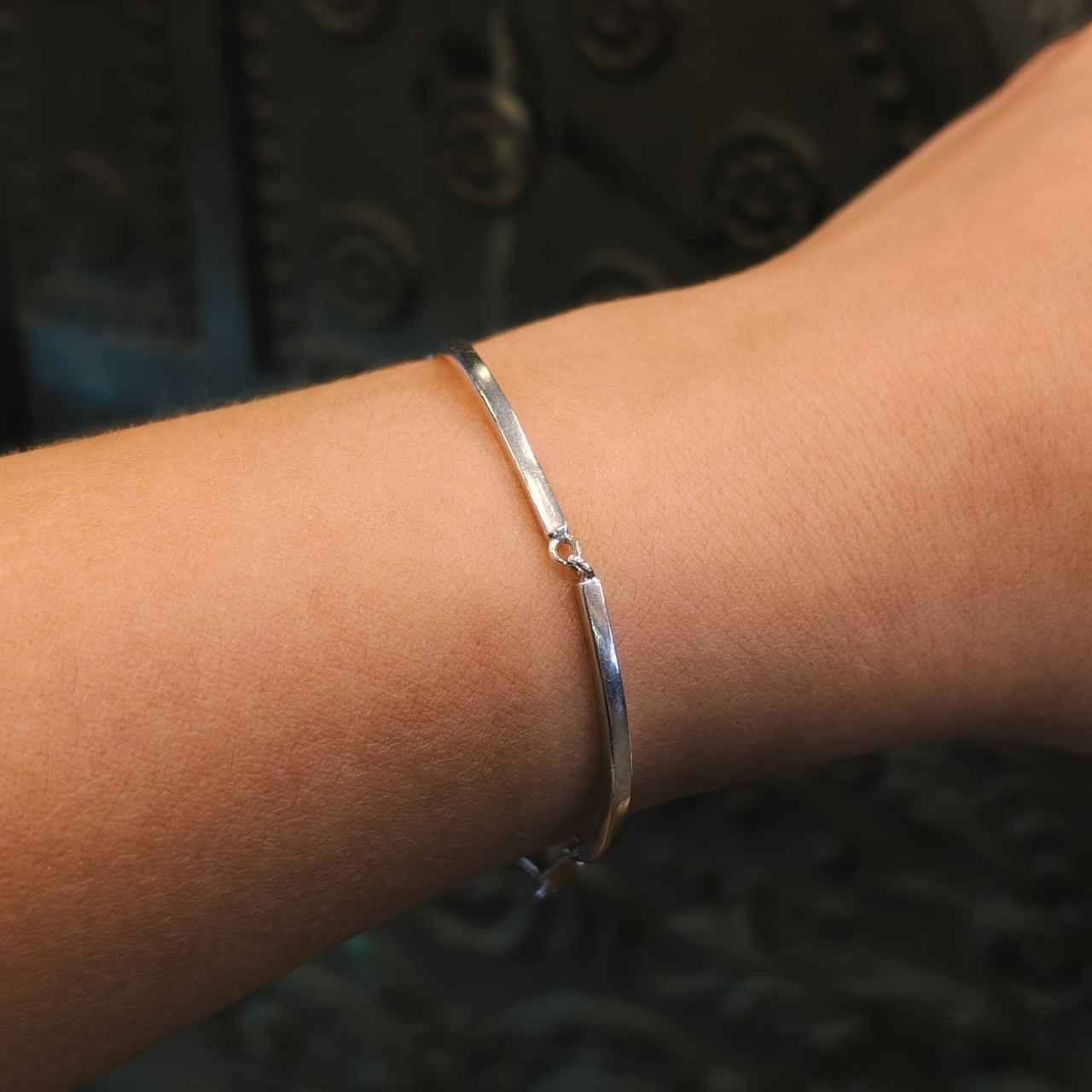 Sterling Silver Segmented Link Bracelet – 17cm #67533 Sterling Silver Segmented Link Bracelet – 17cm #67533 - Image 2