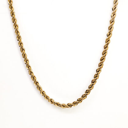 Vintage Rhythm 12ct Gold-Filled Rope Necklace – 41cm #68669
