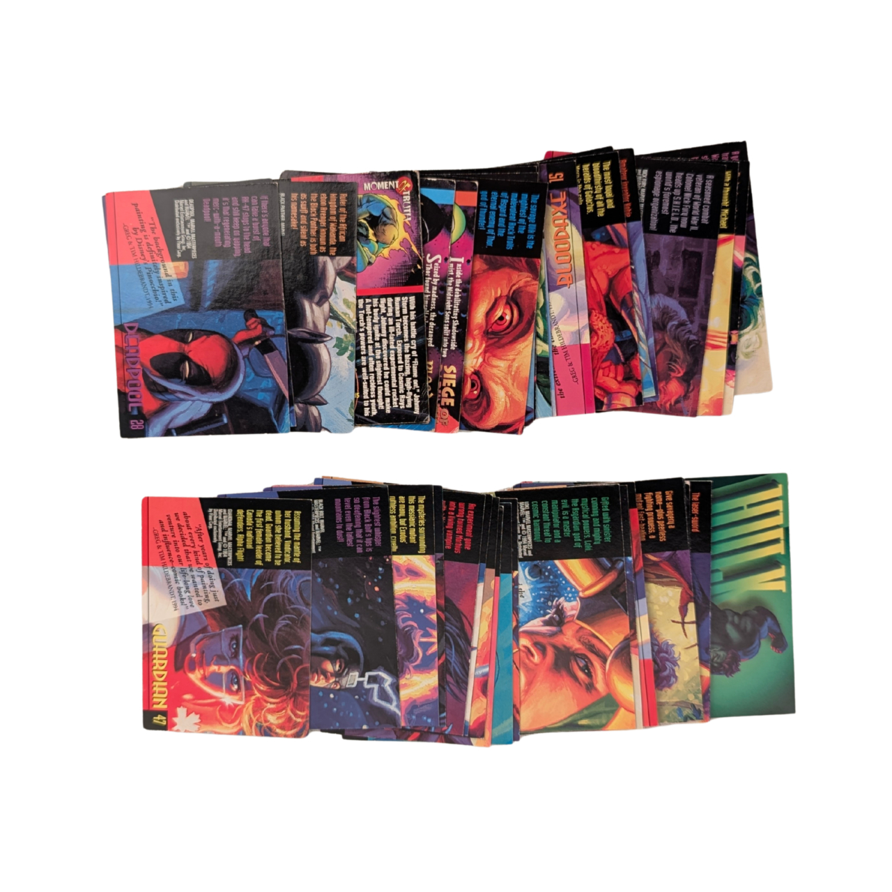 1994 Marvel Universe / Masterpieces / Gold Foil Signature Card Collection – 41 Cards #63809-9