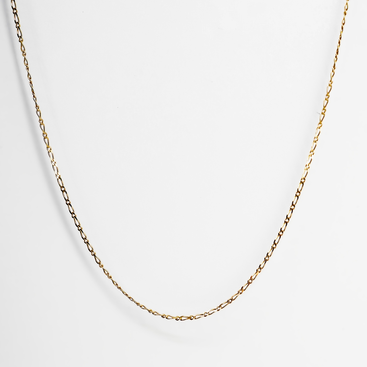 9ct Yellow Gold Figaro 1-1 Chain Necklace 50cm #68828