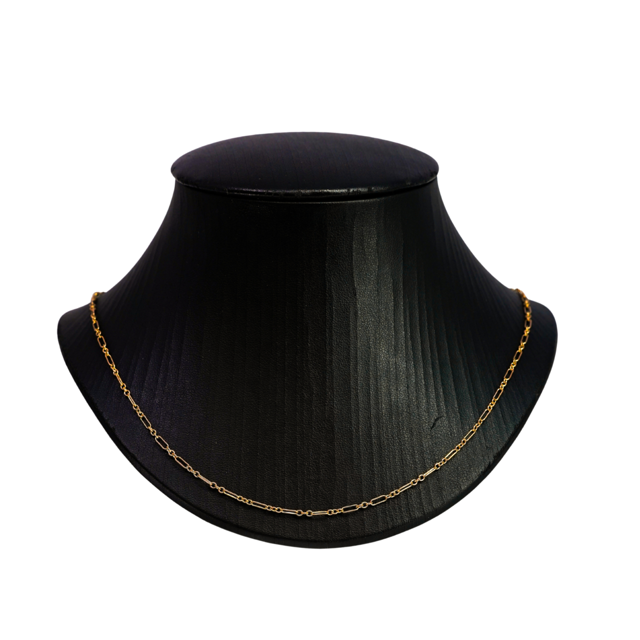 9ct Yellow Gold Figaro Chain Necklace 55cm #68806