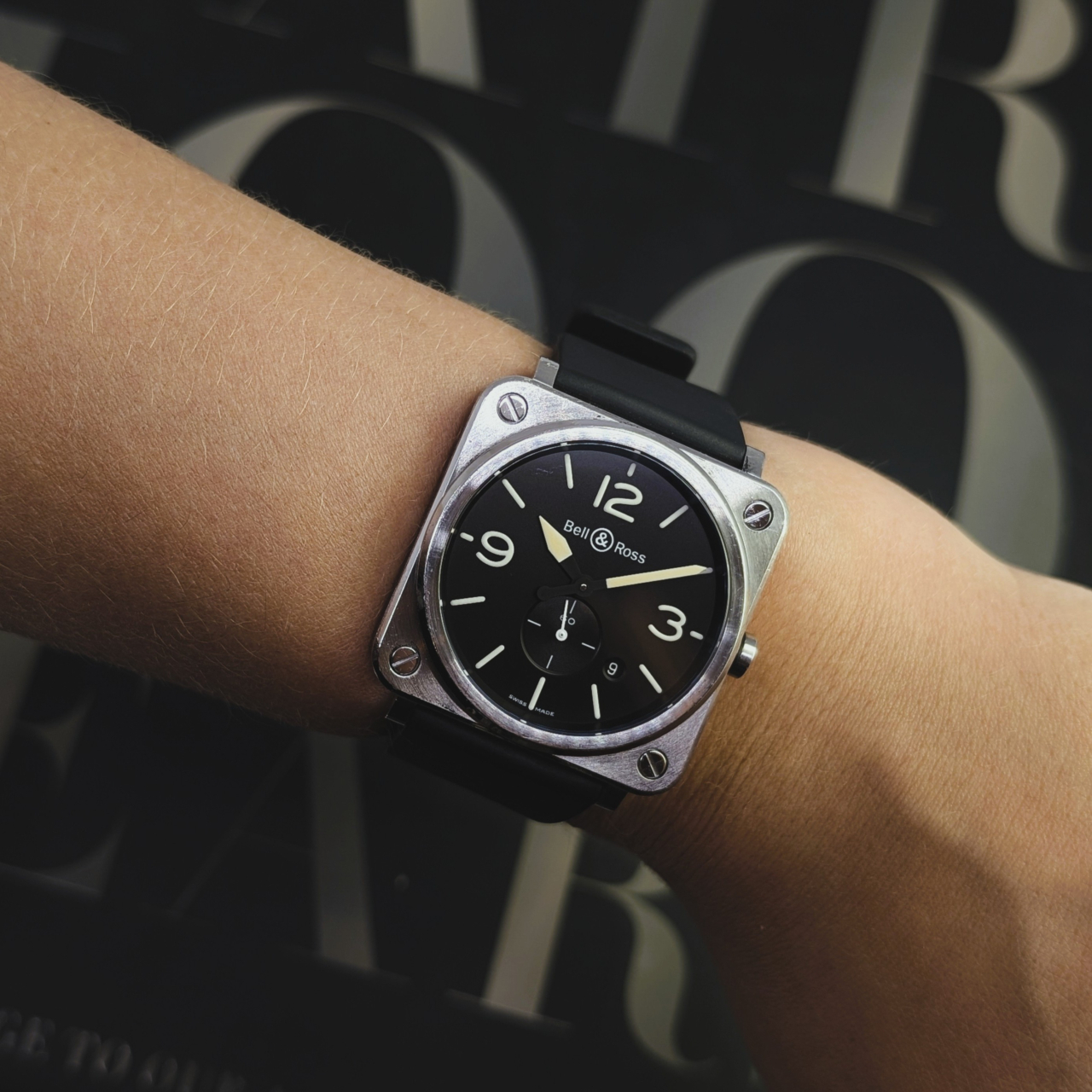 Bell & Ross BRS-64-S Quartz Stainless Steel Watch 39mm #68877 Bell & Ross BRS-64-S Quartz Stainless Steel Watch 39mm #68877 - Image 2