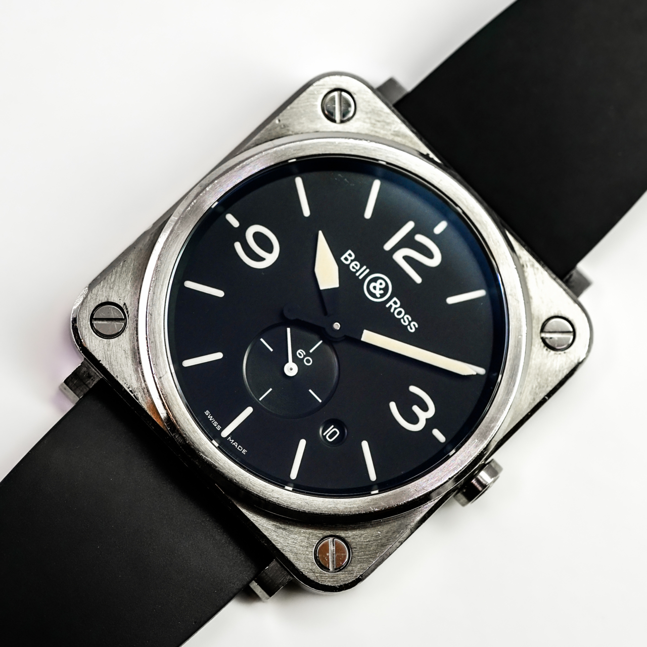 Bell & Ross BRS-64-S Quartz Stainless Steel Watch 39mm #68877 Bell & Ross BRS-64-S Quartz Stainless Steel Watch 39mm #68877 - Image 4