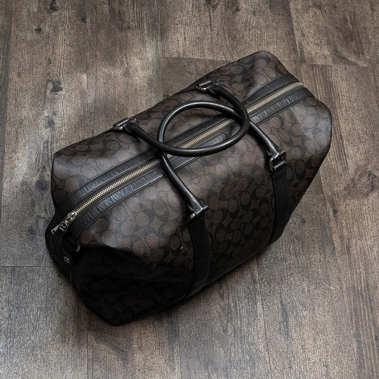 coach leather travel duffel bag Coachman The Explorer Duffle Bag 28 is made for trips and travel Coach Vintage Brown Leather Men's