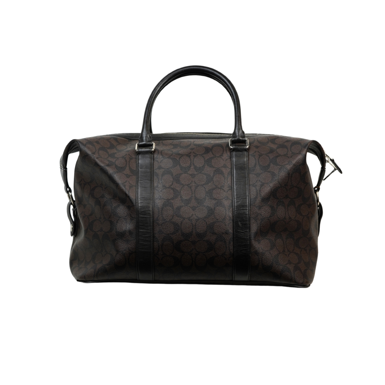 Coach Signature Canvas Large Voyager Duffle Bag – Brown/Black