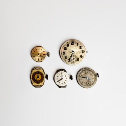 Collection Of 5 Vintage Swiss Watch Movements – For Parts Or Repair #0895-6