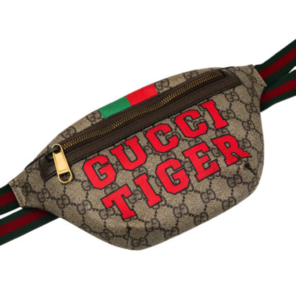 Gucci GG Supreme Tiger Belt Bag #68576