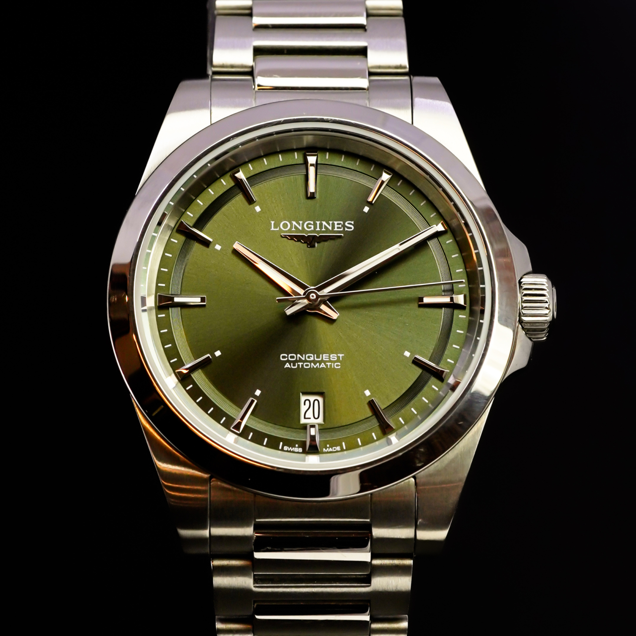 Longines Conquest Automatic Watch L3.720.4 Green Dial 41mm #68234
