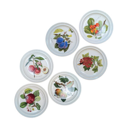 Portmeirion Pomona Dinner Plates Set of 6 26.5cm Fruit Design New in Box #68945