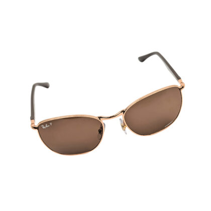 Ray-Ban RB3702 Sunglasses – Brown/Gold Frame with Brown Polarised Lenses – Excellent Condition + Case #68524