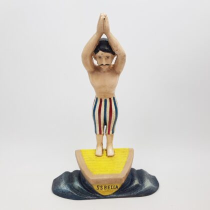 SS Bella Cast Iron Diver Figurine Vintage Style Reproduction Swimming Decor 35cm #40321