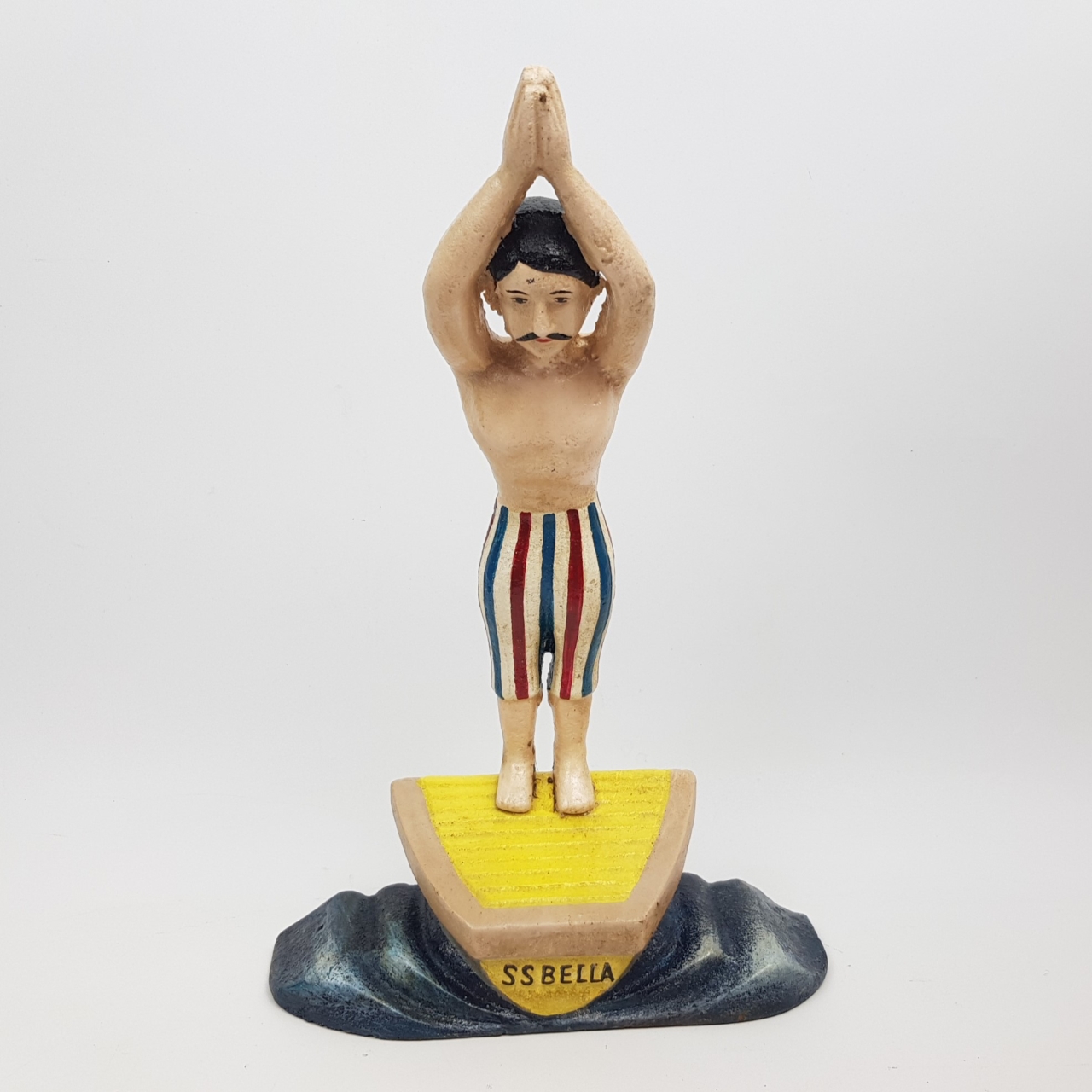 SS Bella Cast Iron Diver Figurine Vintage Style Reproduction Swimming Decor 35cm #40321