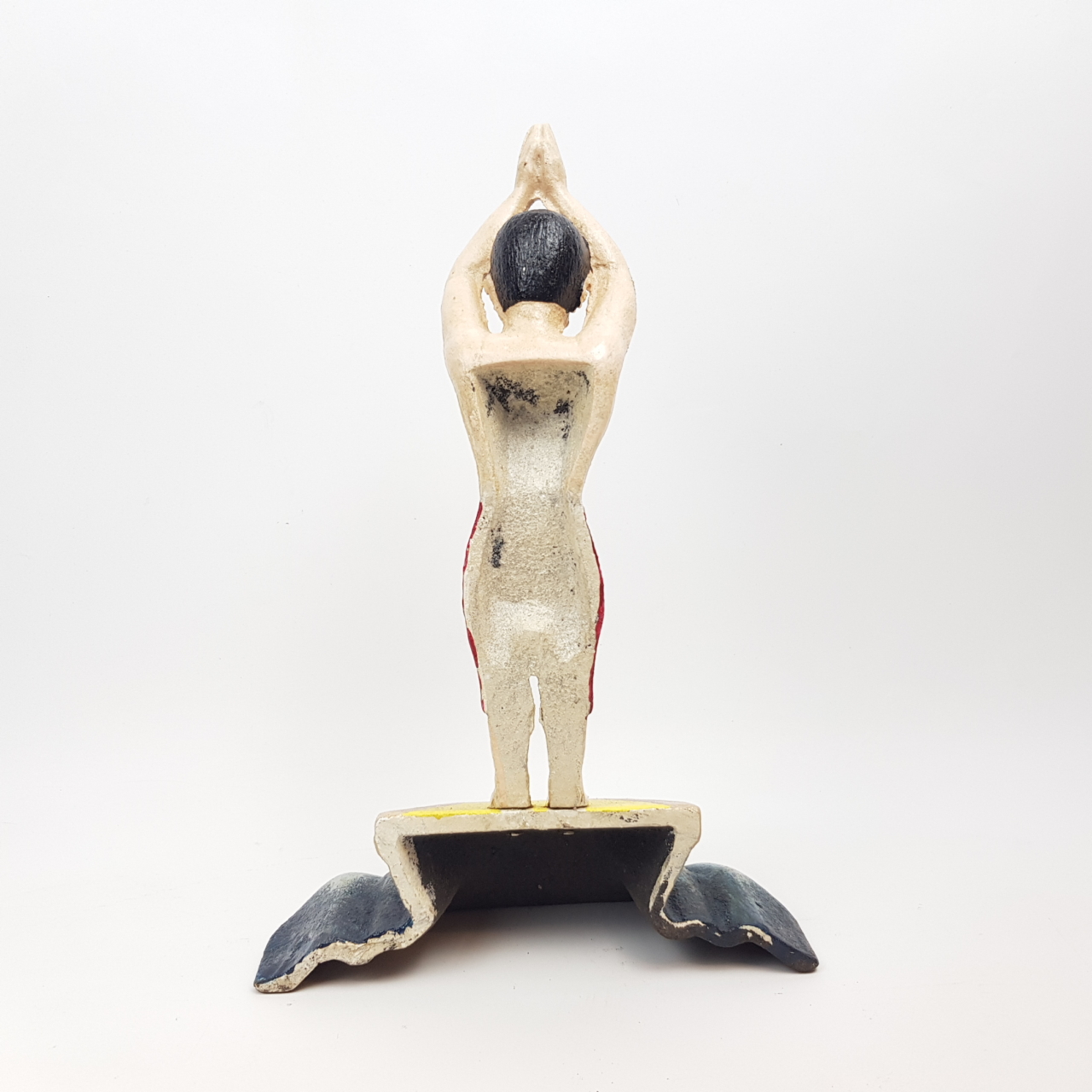 SS Bella Cast Iron Diver Figurine Vintage Style Reproduction Swimming Decor 35cm #40321 - Image 3