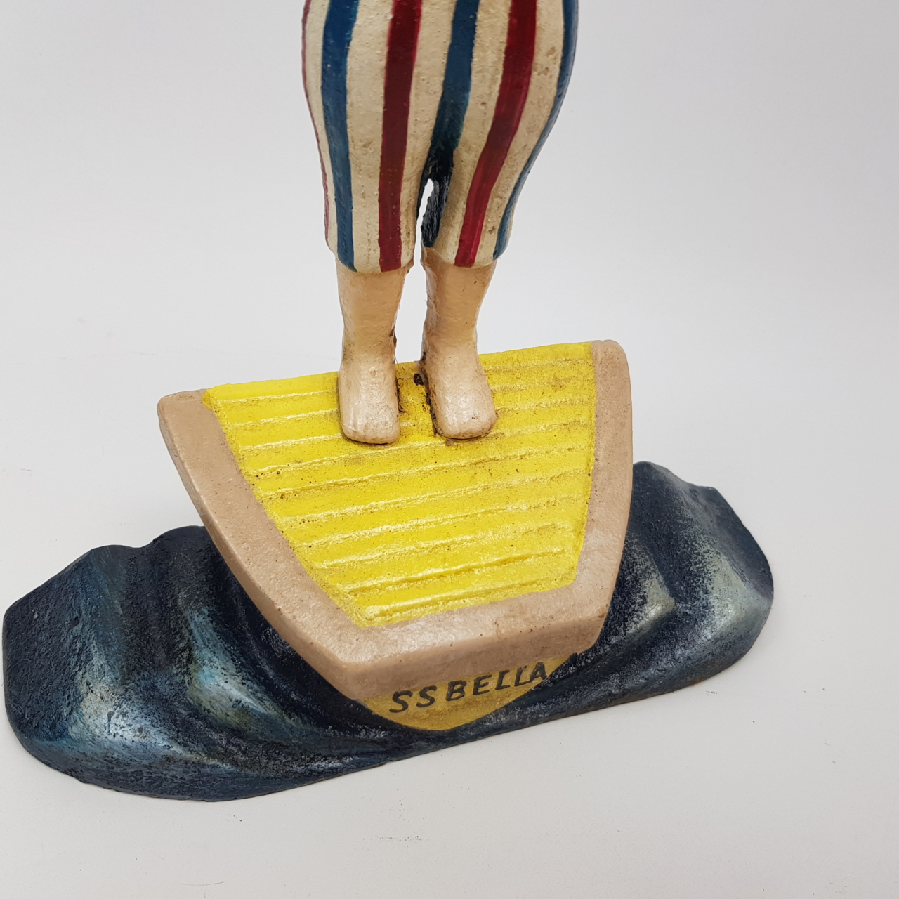 SS Bella Cast Iron Diver Figurine Vintage Style Reproduction Swimming Decor 35cm #40321 - Image 6