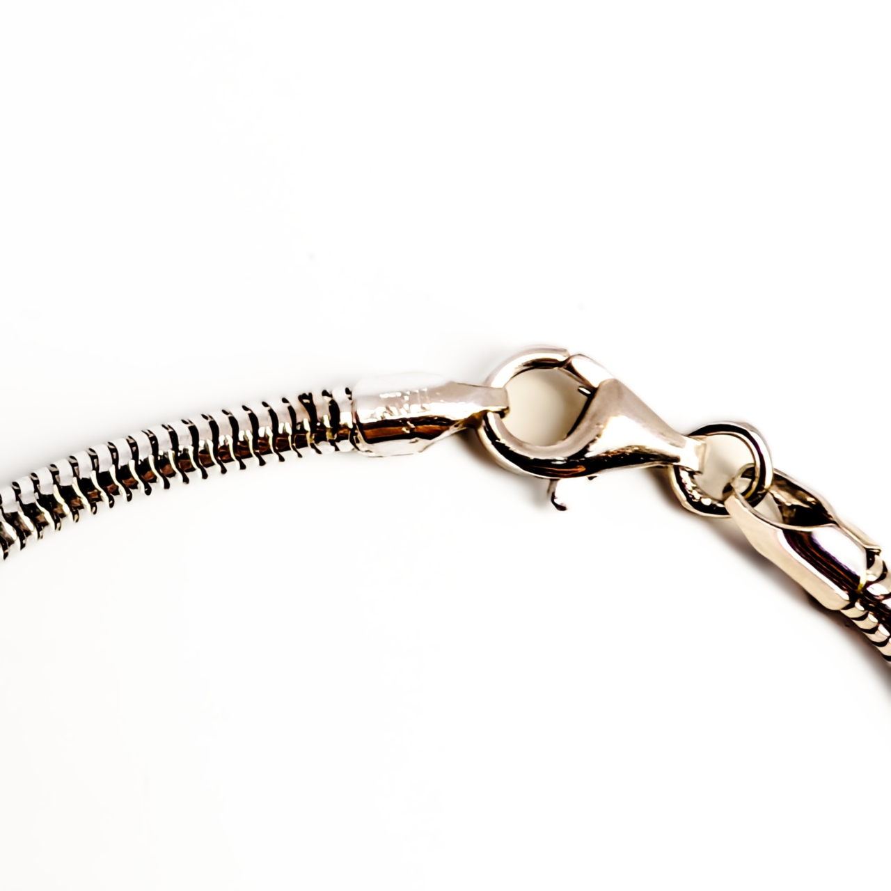 Sterling Silver 925 Snake Bracelet – 17cm – 3mm Wide #68810 Sterling Silver 925 Snake Bracelet – 17cm – 3mm Wide #68810 - Image 2